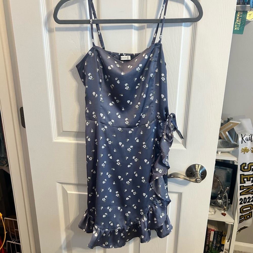 Hollister Navy Floral Mini Dress